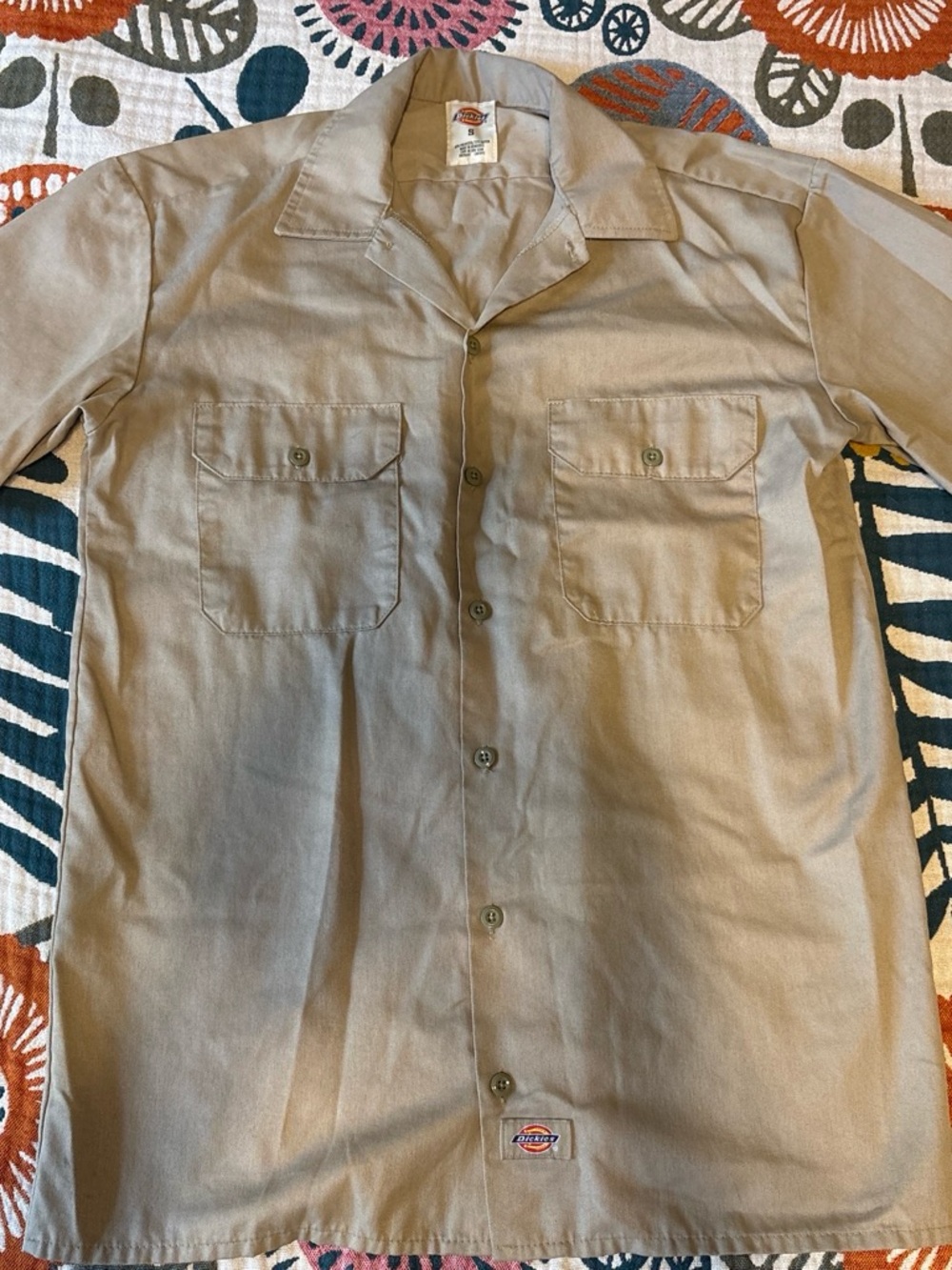Dickies Tan Lightweight Work Shirt Jacket